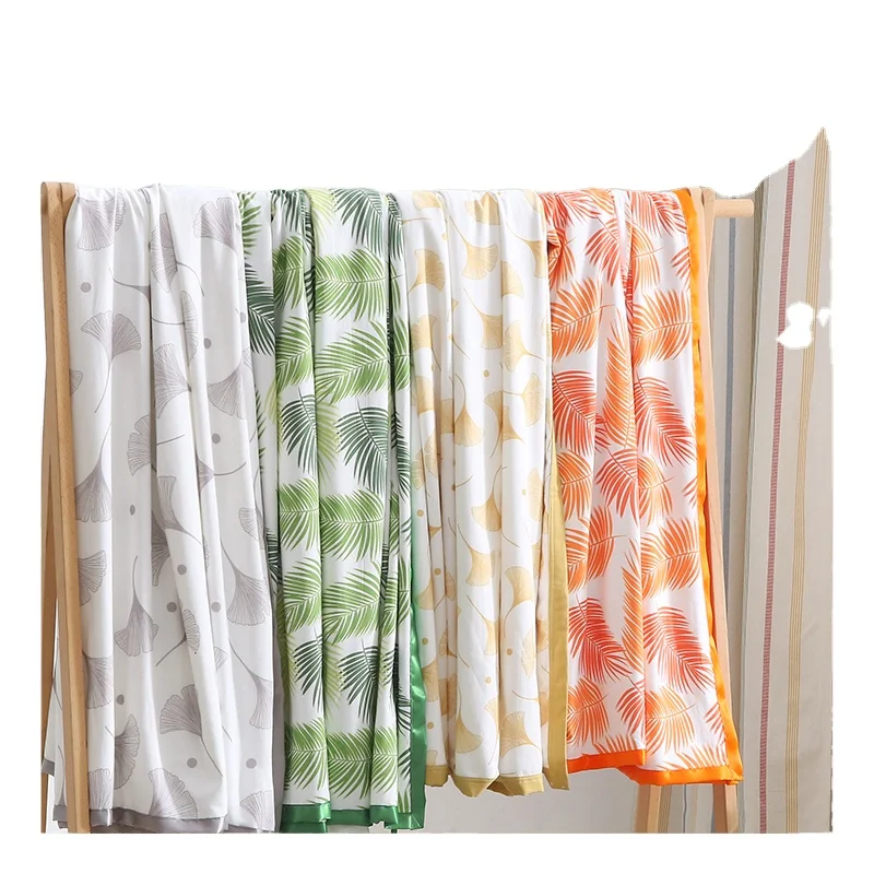 Wholesale Luxury Korean Custom Large size Adult bamboo Cotton Muslin quilt King Size Queen Size Bedding Sheet Blanket for home