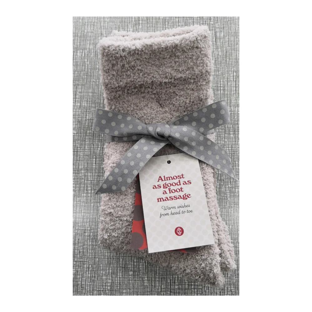 zero defect super soft 100% Polyester men women warm fuzzy cozy micro feather yarn custom logo knitted winter slipper home socks