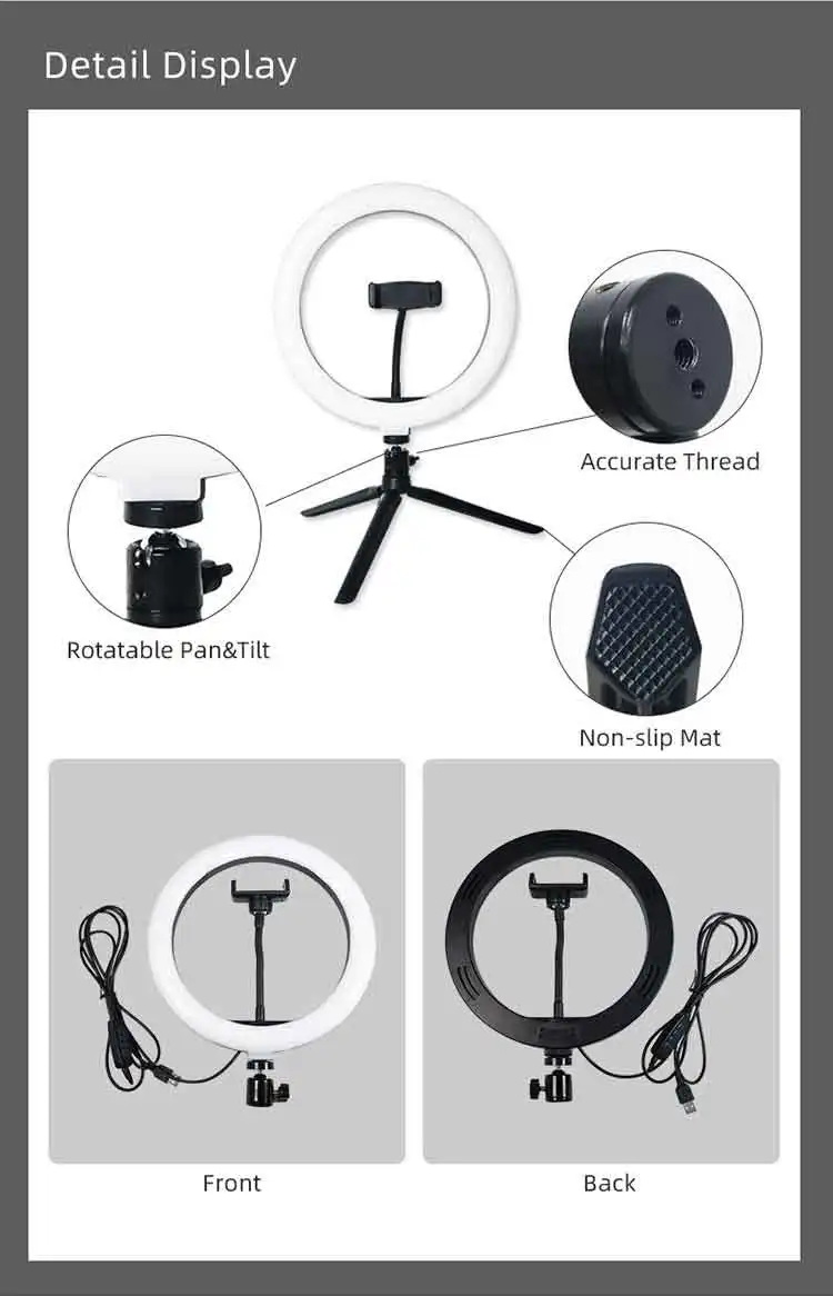 Wholesale Video Shooting LED Light Ring Light Lamp With Light Stand