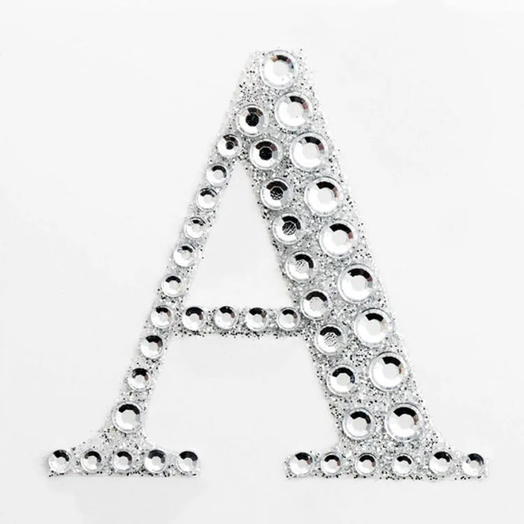 High Quality Large Gem Alphabet Stickers Rhinestone Letter Stickers