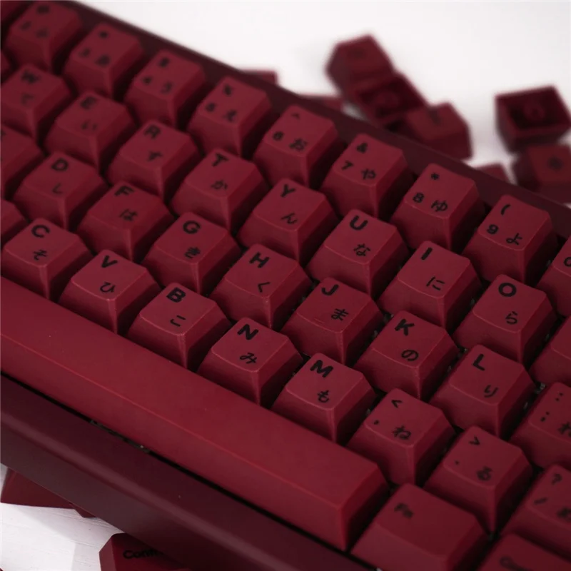 Клавиатура Cherry минималистская красная тема PBT 140 клавиши краситель-саб кепка для MX Switch 61/64