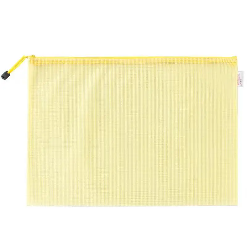 A4 /A3/B4/B3/A6/B6 office file folder zip lock mesh color package clear PVC document bag for office or school put the paper and