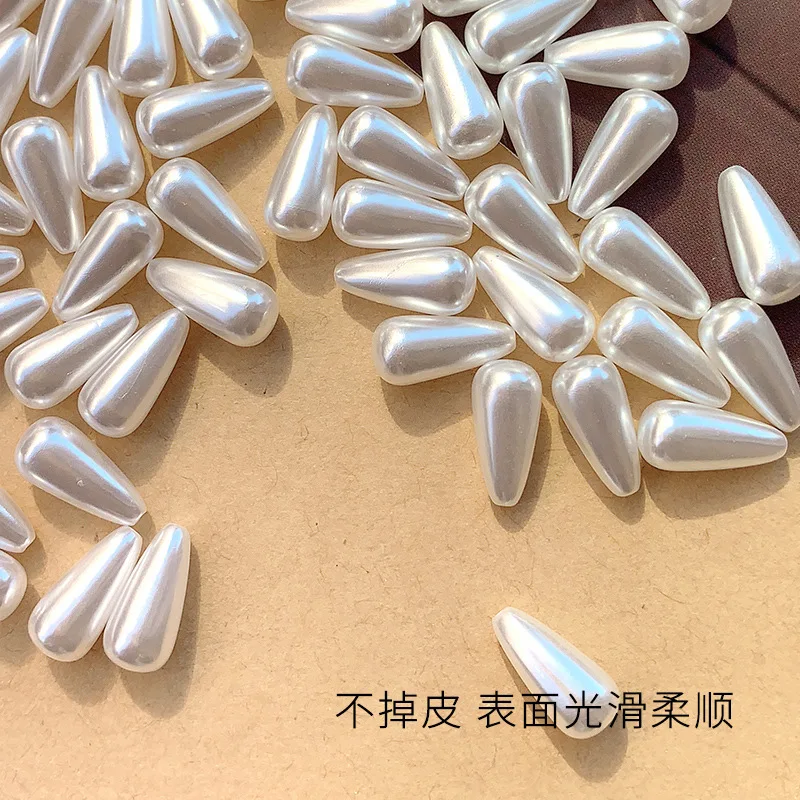 JC Wholesale imitation plastic pearl beads tear shape acrylic beads pearl for jewelry making