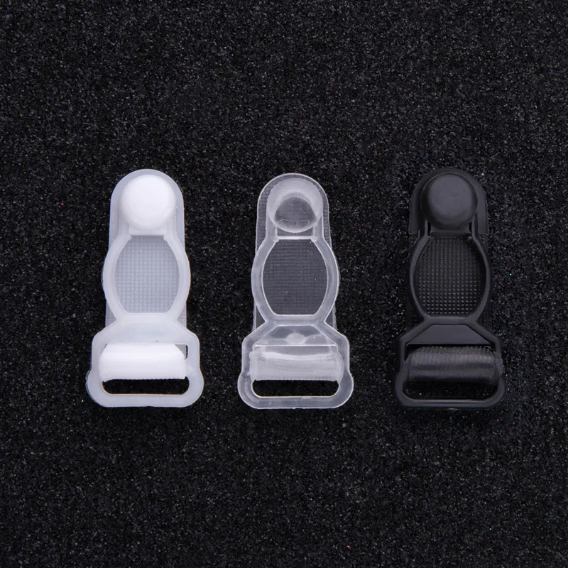 
White plastic stockings buckle suspender garter hook belt clip 