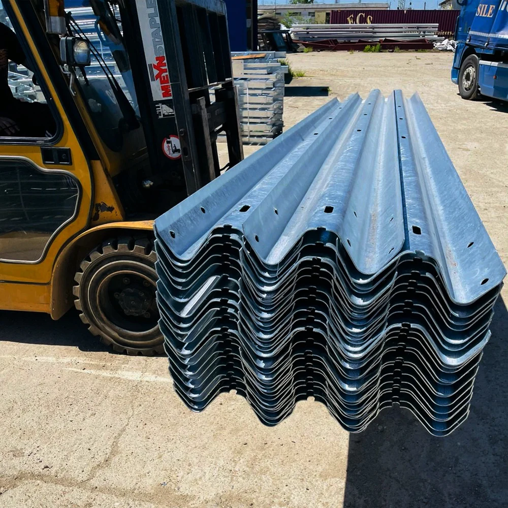 CE Standard Galvanized En1317 N1 AASHTO M180 W Beam Corrugated Highway Guardrail Traffic Metal Anti-Collision Road Barrier