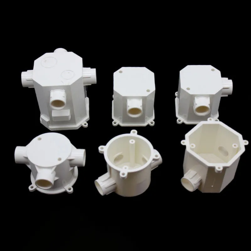 white/blue/red color pvc octagonal switch box Electrical plastic pvc junction box Octagonal embedded box