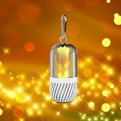 Водонепроницаемая садовая Светодиодная лампа с эффектом пламени IP65 со съемным столбом беспроводной динамик гибкие дизайнерские