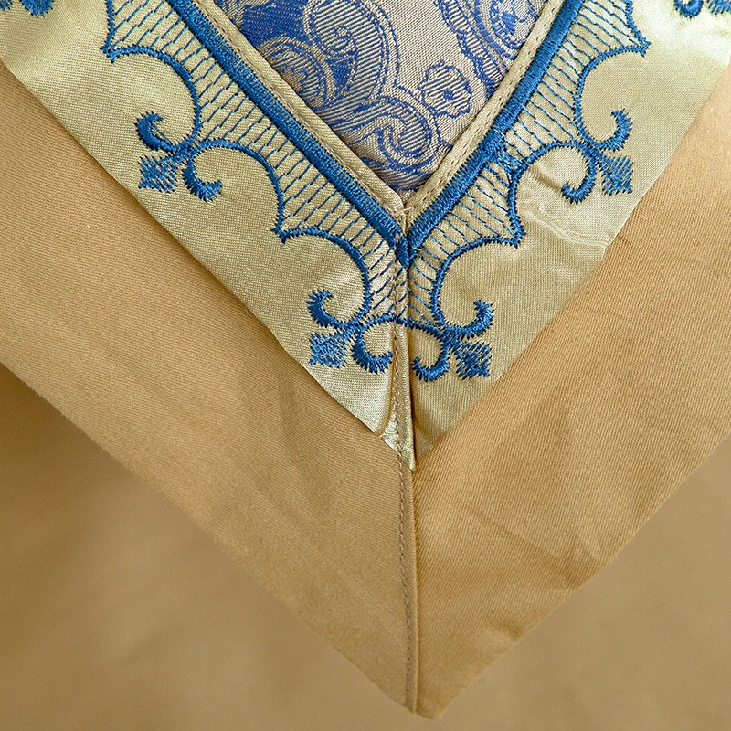 Cheap Smooth Embroidered Edge Pillowcase Duvet Cover Bed Linen 4pcs Bedding Set For Home