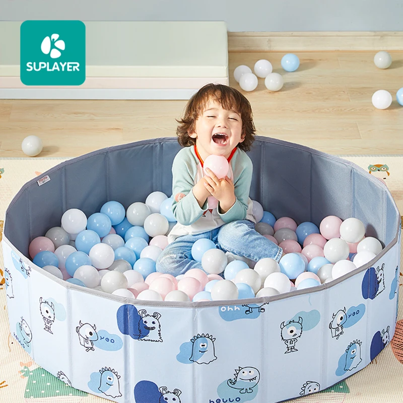Foldable cheap children game white round kids soft play baby plastic ocean foam ball pit pool other toys with indoor playground
