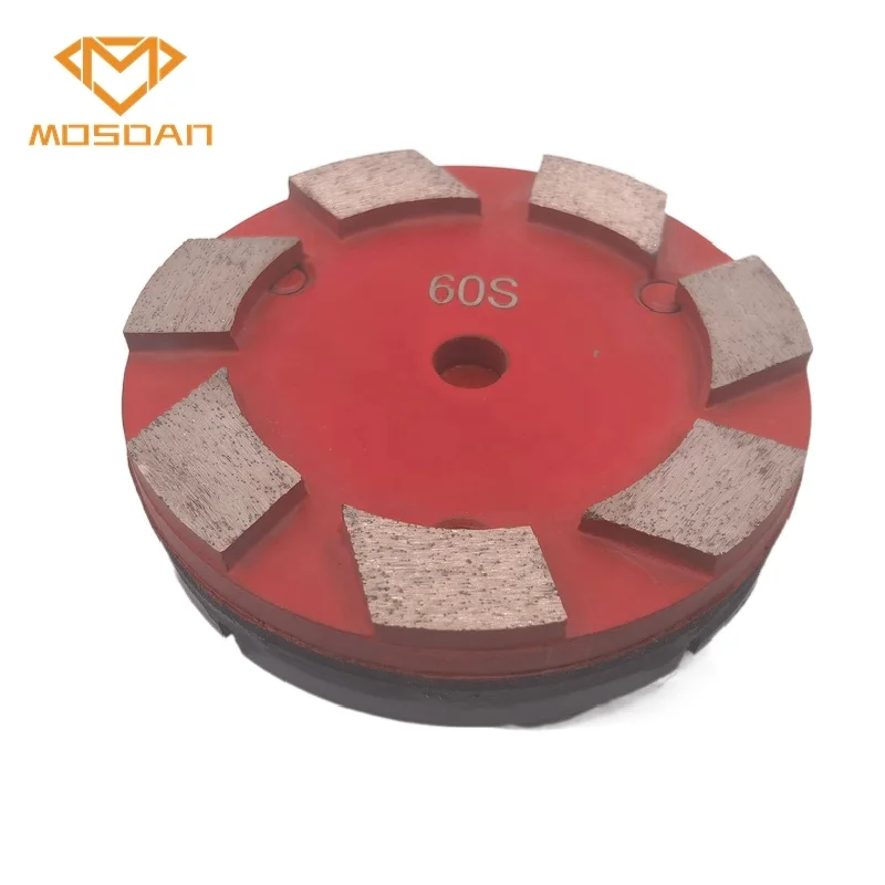 4 Inch Klindex Concrete Diamond Grinding Disc with 7 Segment Tooling