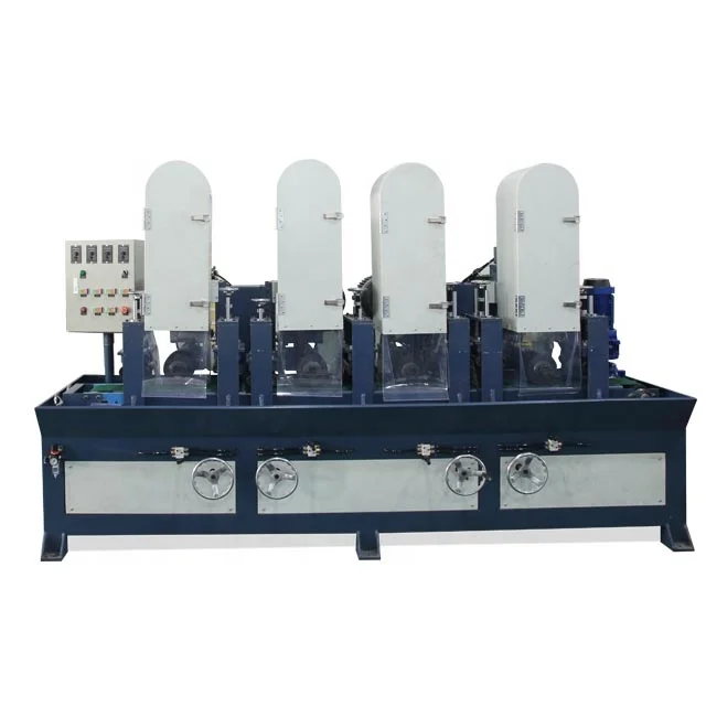4 Head Abrasive Belt  Sheet Grinding Hairline Finishing Machine Stainless Steel Satin Finishing Machine