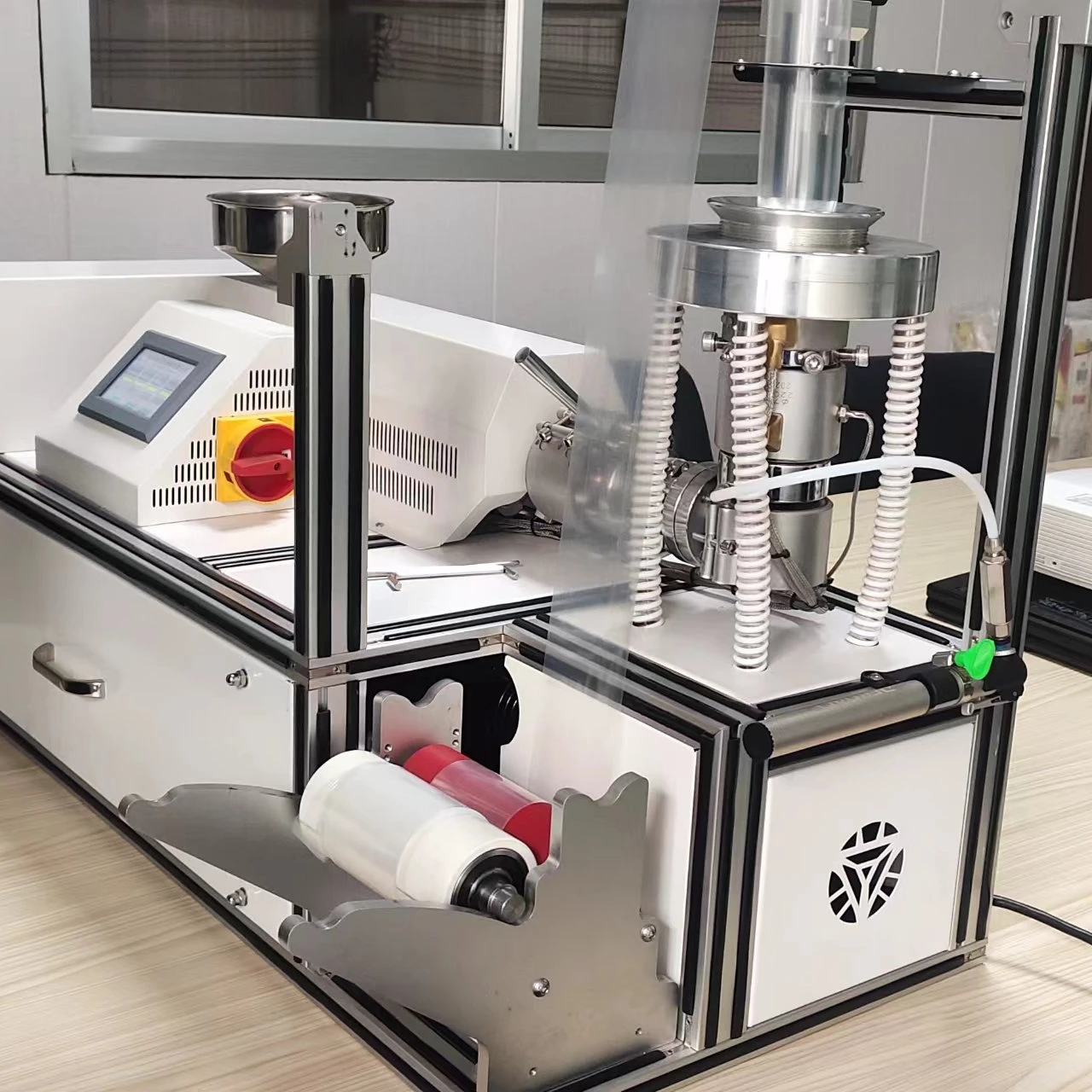 Laboratory Plastic Bag Machine Desktop Small PE Film Machine Plastic Bag film Blowing Extruder