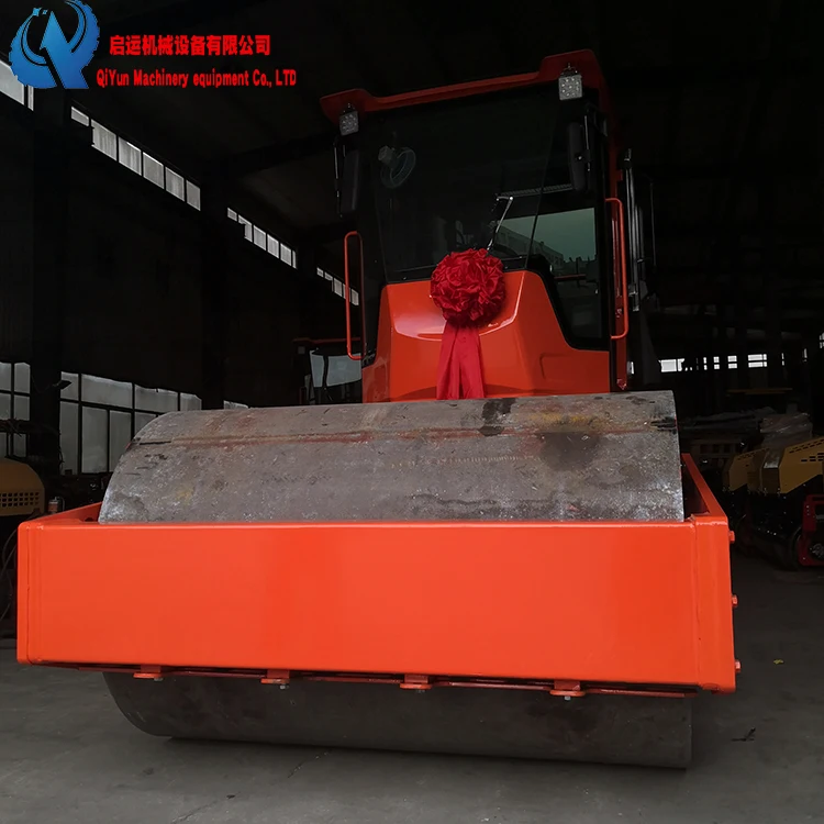 Hot Selling Hydraulic Single Drum Compactor QIYUN  6Ton 4T 3T 2T 1T Vibrating Road Roller