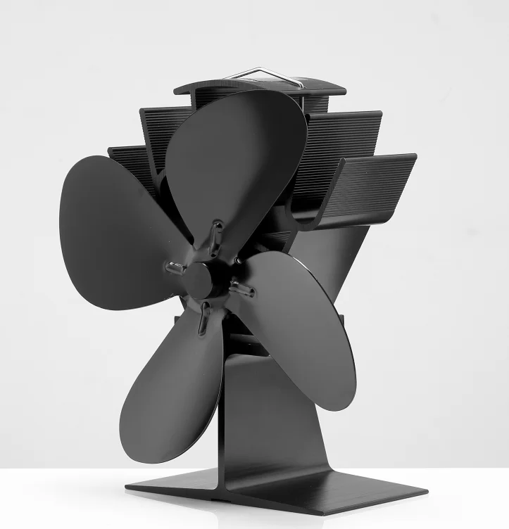 Hot Selling Winter Home Heater Pellet Stove Heat Powered Exhaust Stove Fan 4 Blades Silent EcoFan Wood Fireplace Parts
