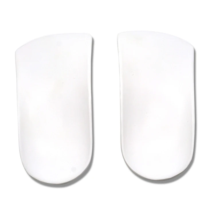 White custom logo comfort heel protector orthotic heat moldable foot orthopedic insoles