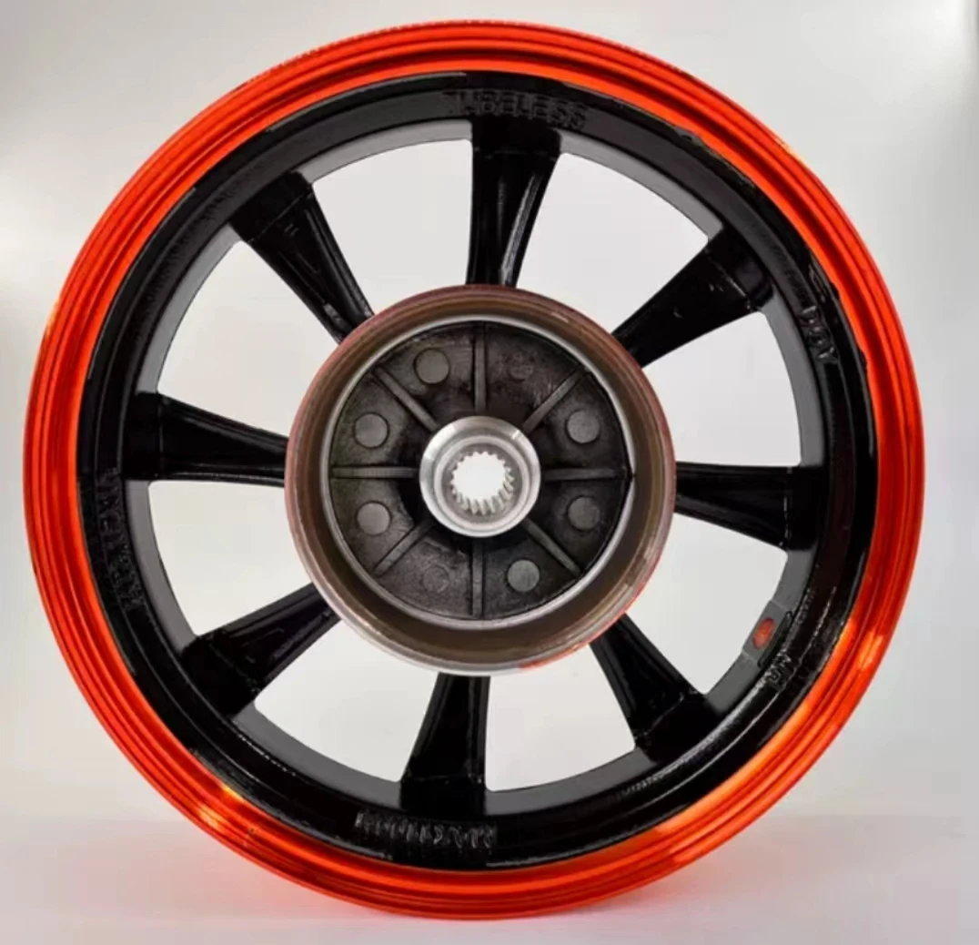 10 inch Rear Wheel With Disc Brake Orange Wheels
