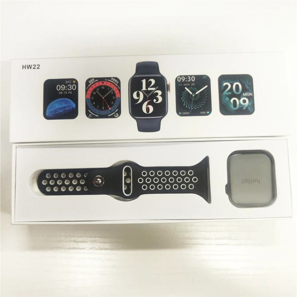 2021 Hot Selling Smart Watch HW22 1.69 Inch Waterproof Smart Watch W26 W37 T55 T900 T500 HW22