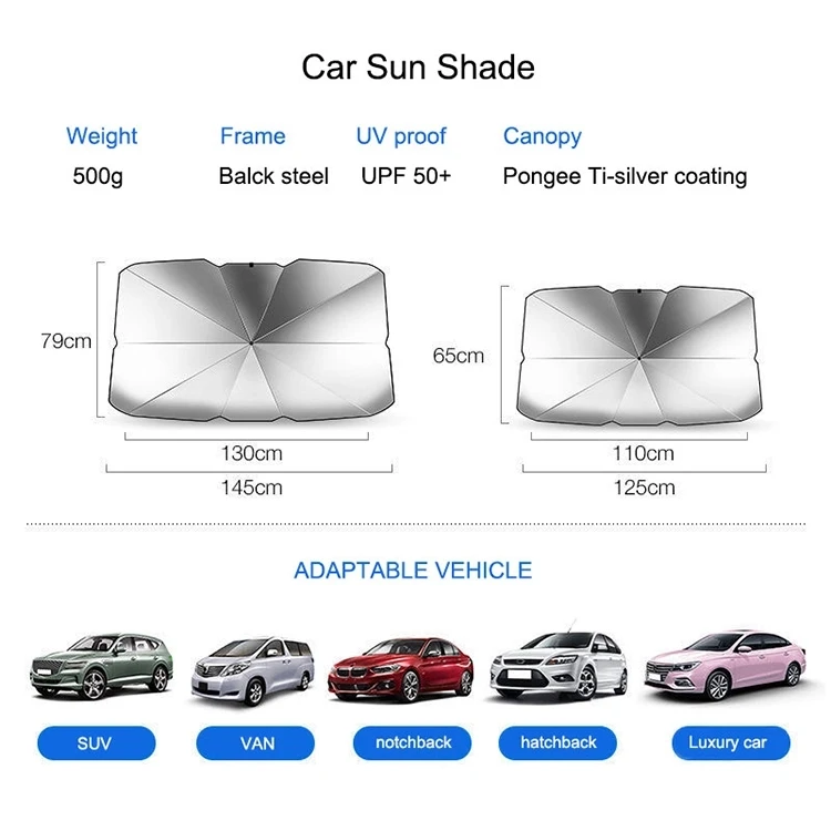 
Sunshade Foldable Car suv umbrella Front Window Windshield Sun Shade Cars covers parasol canopy car shade umbrella 