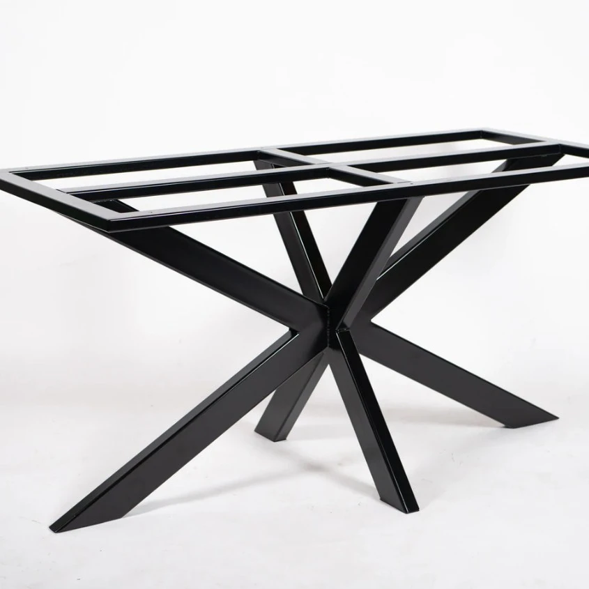 Customized Size&Shape Heavy Duty Metal Table Base For Stone/Glass/Wood Top