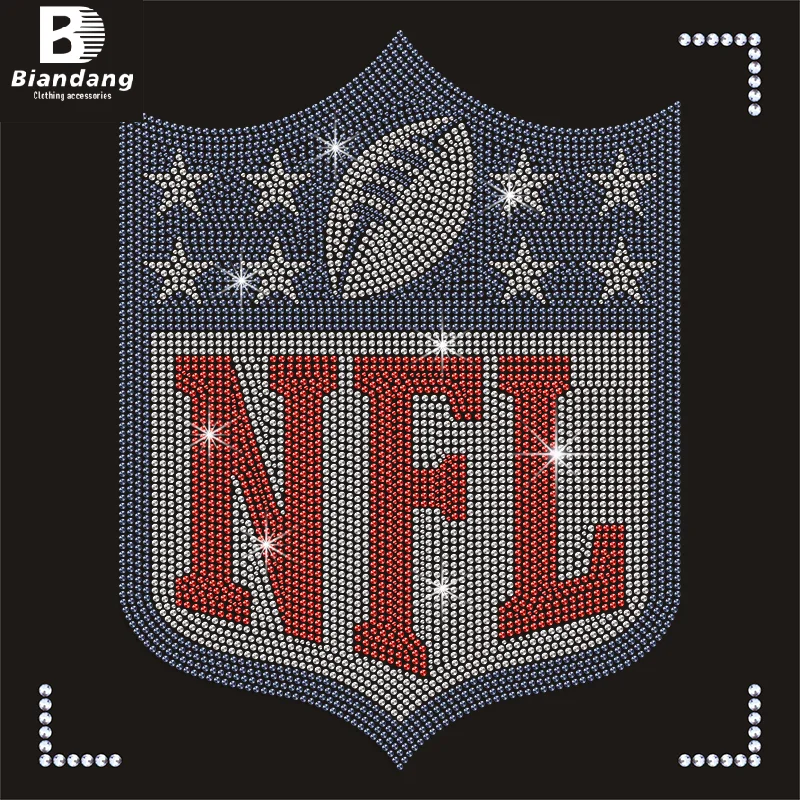 Cincinnati Bengals Wholesale Rhinestone Letter Transfers NFL Team Logo Bling Transfer for T-shirts