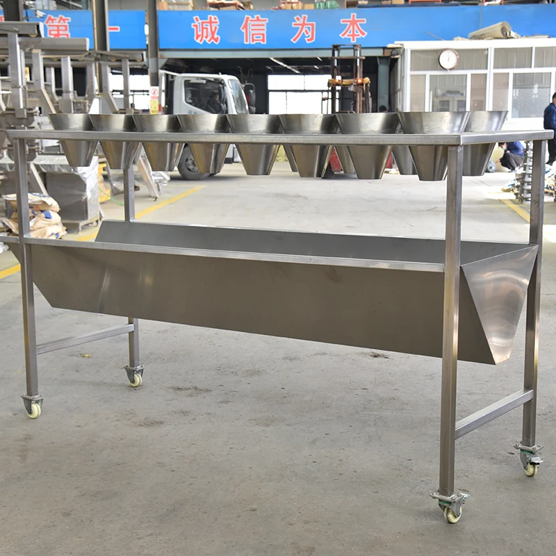 Full stainless steel bleeding cone chicken killing cone with blood tank