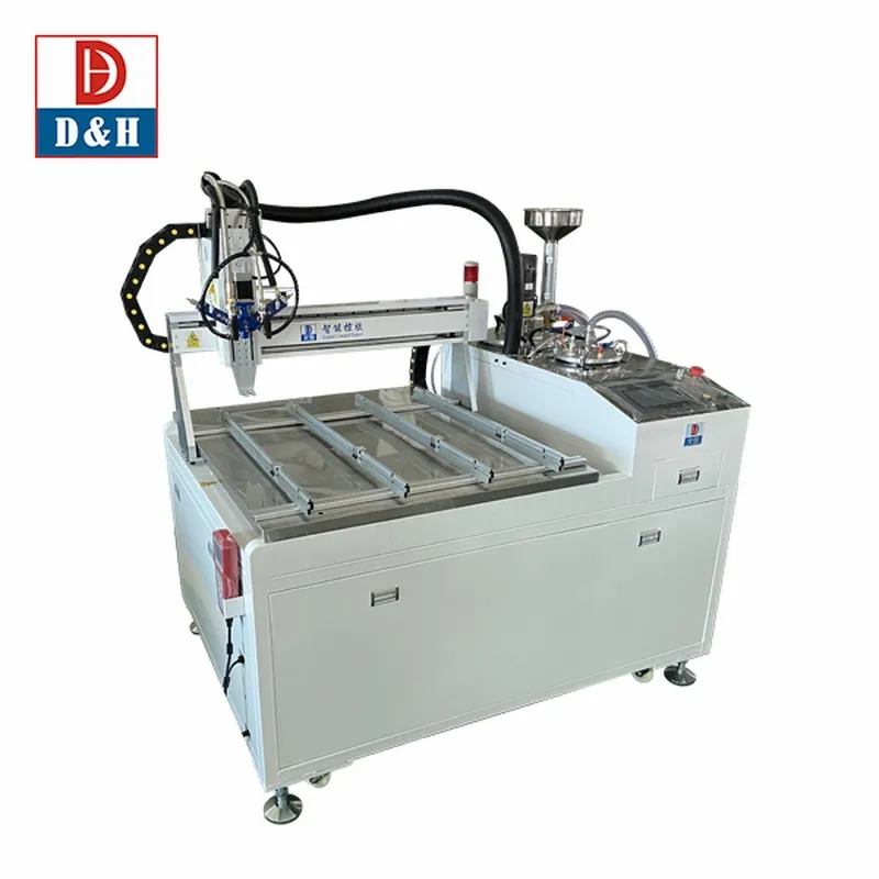 Automatic Epoxy Resin AB Glue Potting mixing Dispensing Machine with agitators and vacuuming system