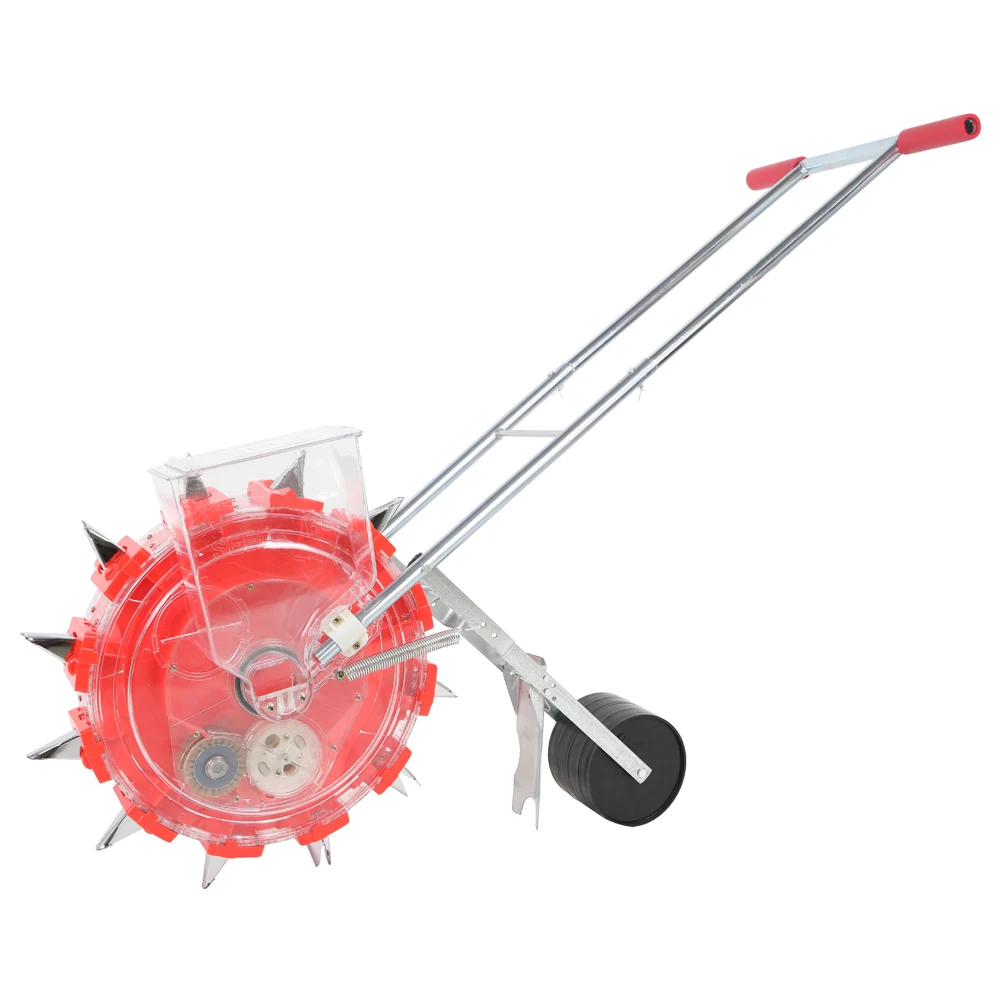 agriculture plant single manual hand pusher machine vegetable maize corn cereal crop hand push seeder