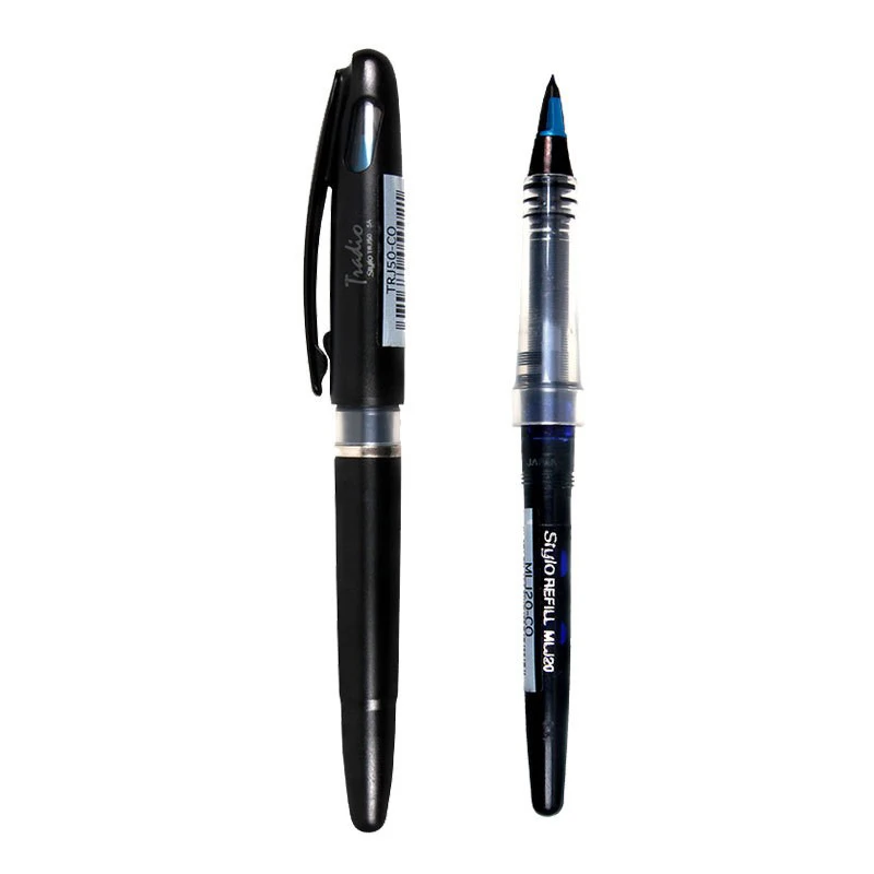 TRJ50  Brush pen blue Duckbill signature pen Line drawing Sketch office Comic pen high quality