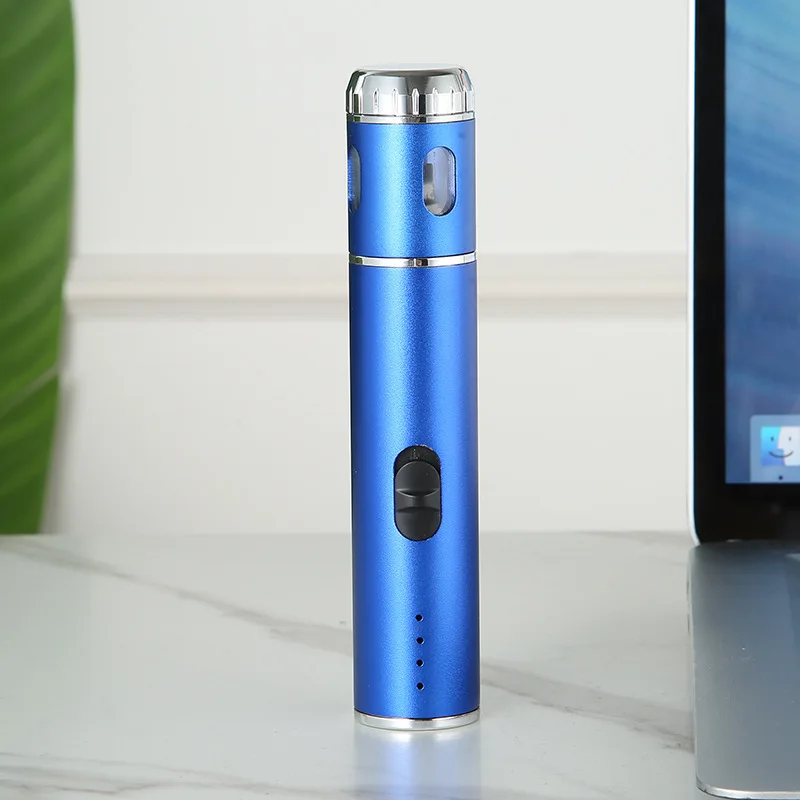 2024 New Rechargeable USB Electric Herb Grinder Pen 28 mm Mini Tobacco Dry Spice Crusher Electronic Grinder Herb Smoking