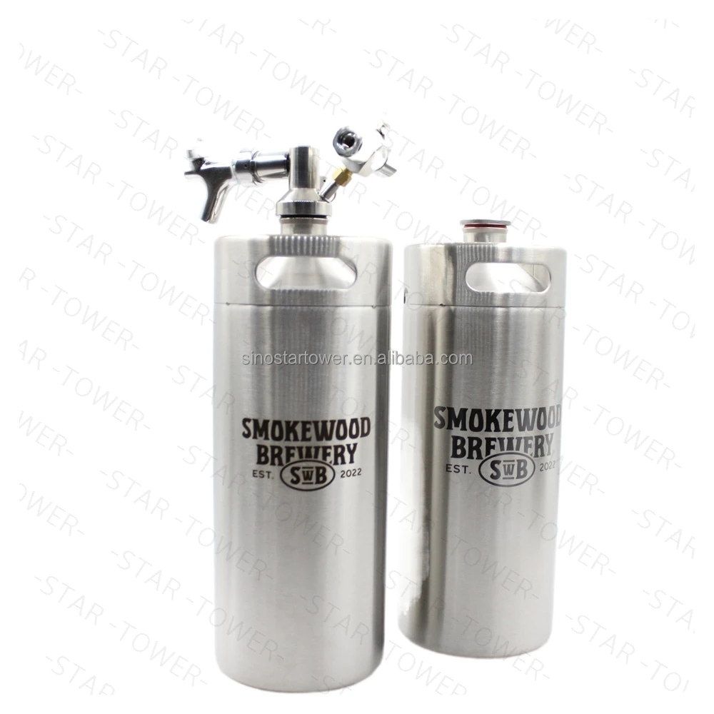 Mini Beer Keg Dispenser Tap With Ball Lock Connectors For 2L 5L 10L Growler For Homebrew Corny Keg Ball Lock Keg