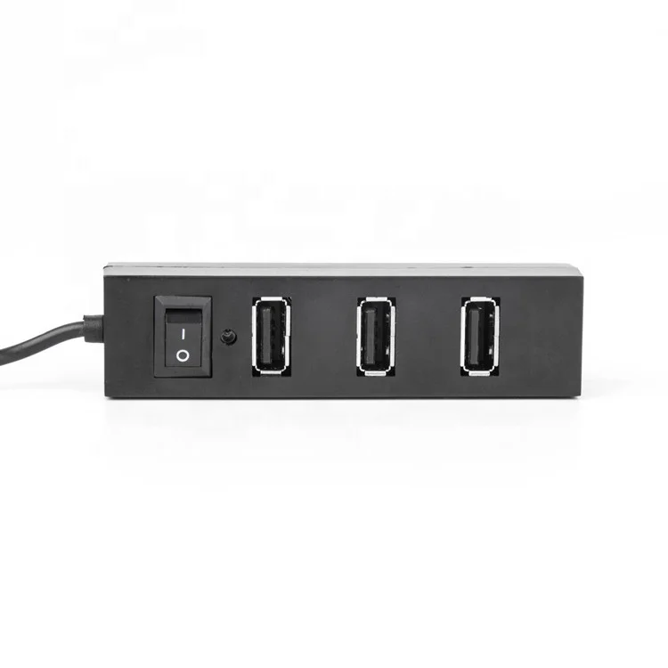 usb 4 port 2.0 black hub with Switch splitter for PC Macbook