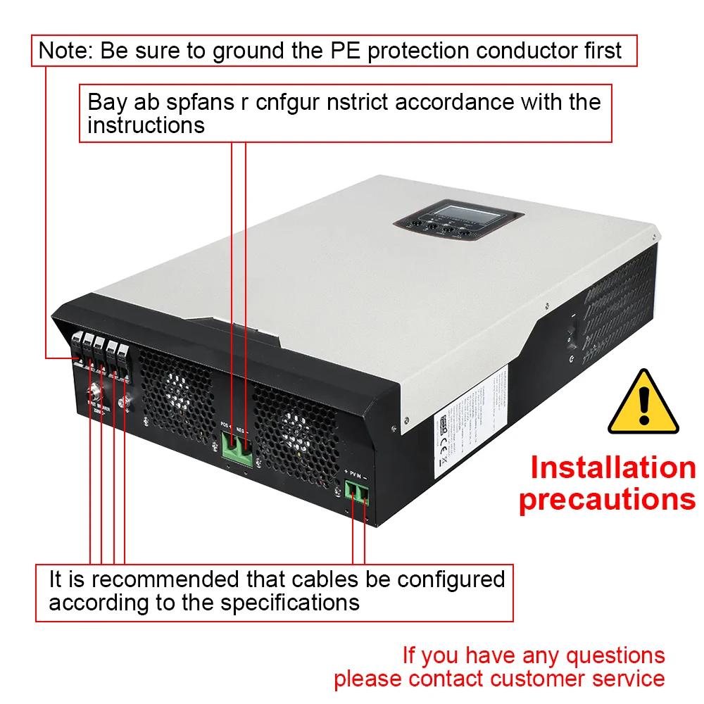 High Efficiency Pure Sine Wave Inverter Working Without Batteries 3.5kw Off Grid Solar Inverter With WIFI