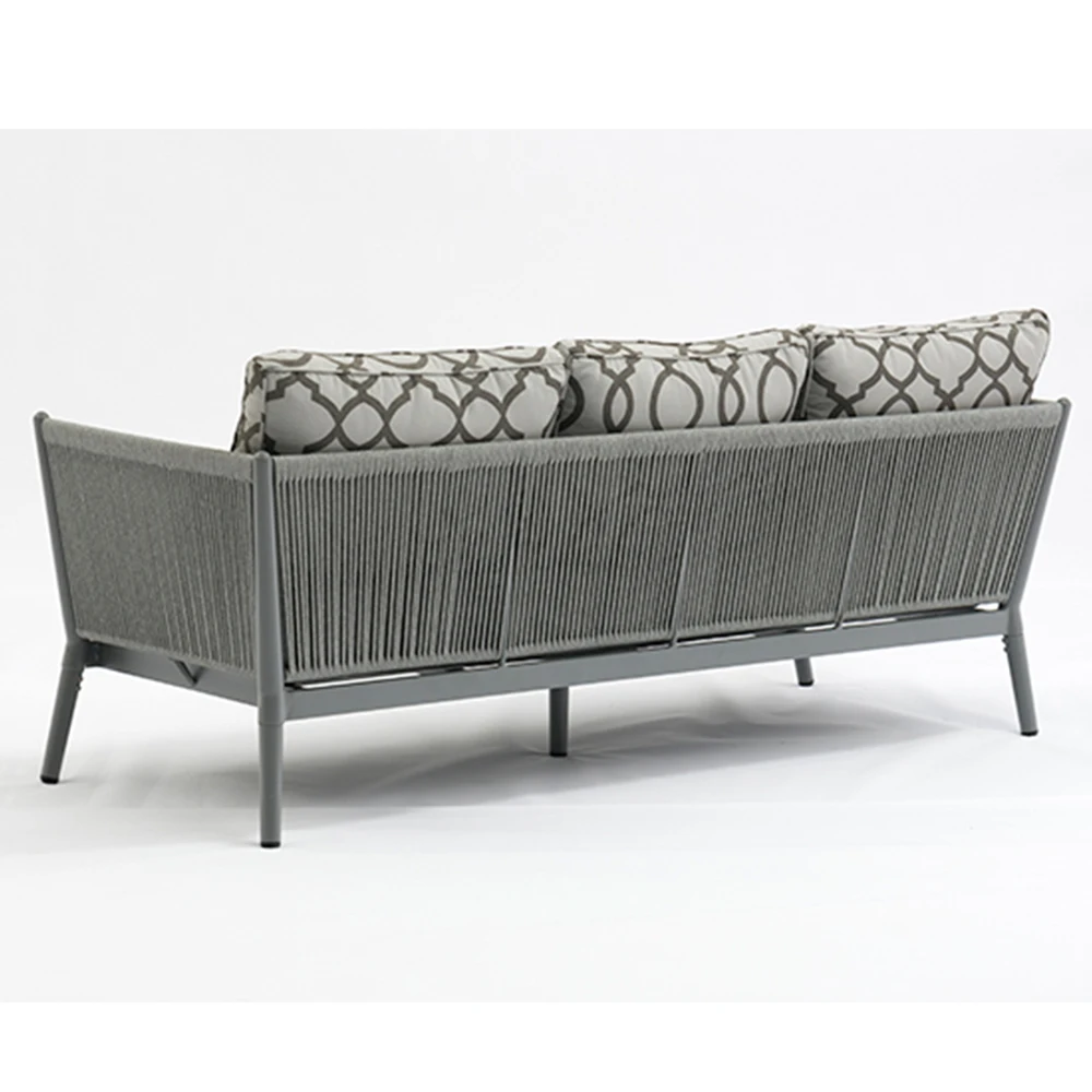 
Tophine outdoor furniture leisure aluminum frame rope woven gadern sofa sets 