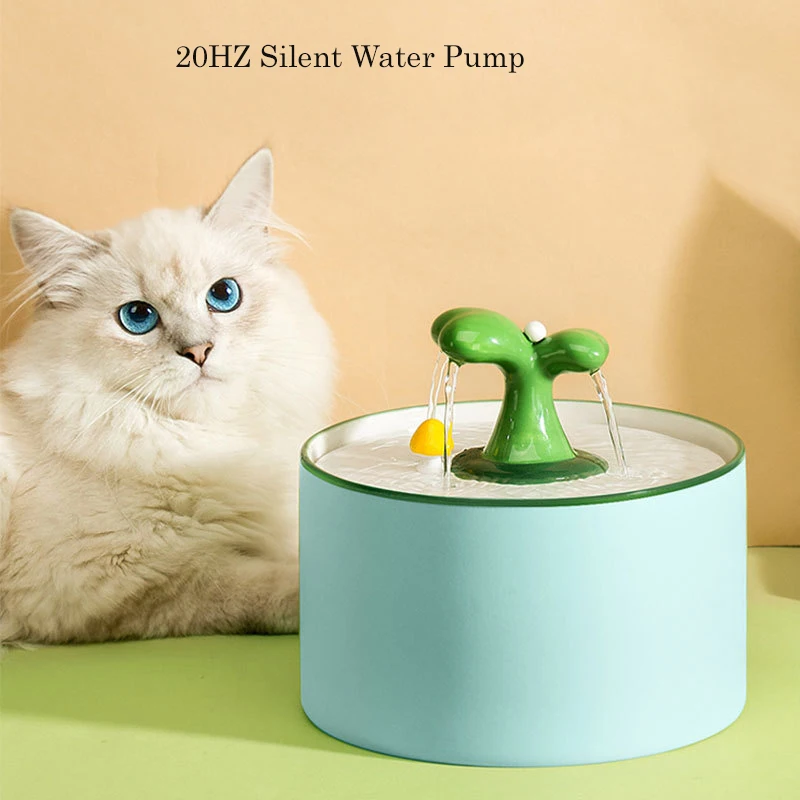 Small Sapling Ceramic Body Pet Water Dispenser Multiple Filter Bass Cat Water Dispenser Removable and Washable Water Dispenser