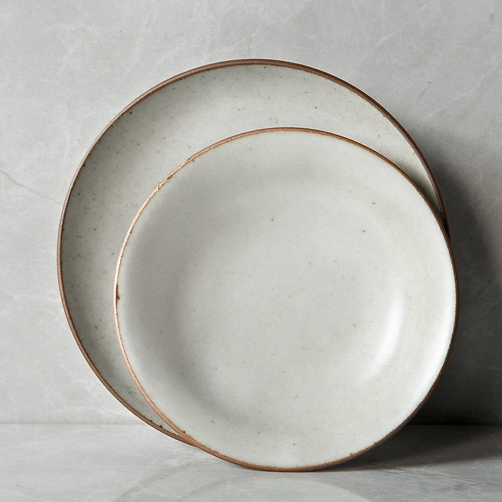 Best Price Porcelain Steak Plates Vajilla Platos Matte Speckled Dish Cream Dinner Ceramic Platter For Japanese Hotel Restaurant