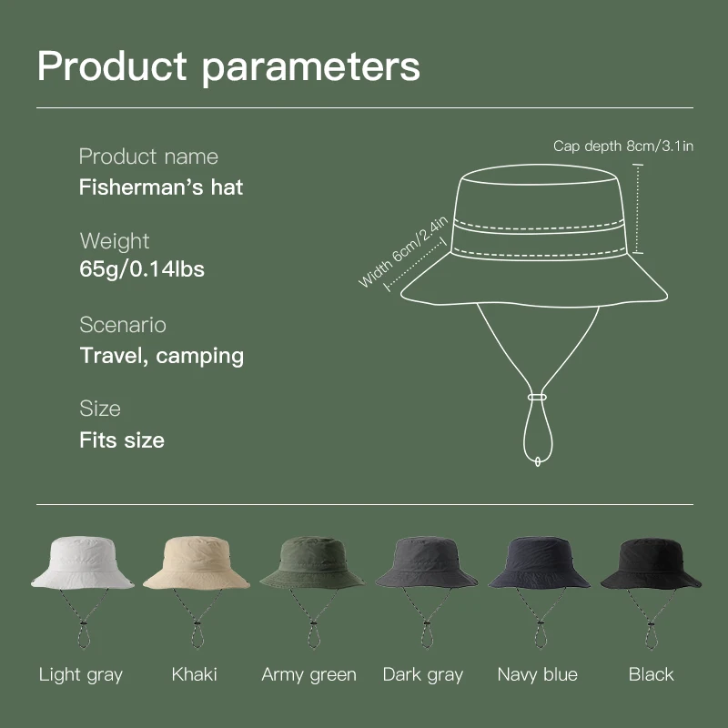 Travel Fisherman Leisure Bucket Hats Solid Color Fashion Men Women Flat Top Wide Brim Summer Cap For Outdoor Sports Visor