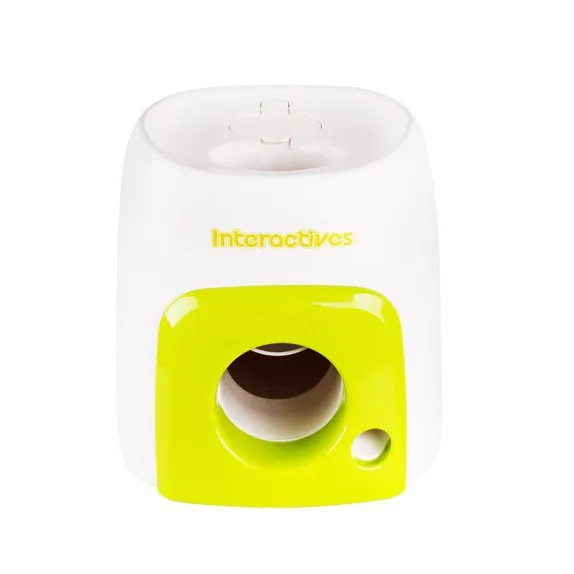 AFP Interactive Pet Dog Cat Toy Automatic Dog Tennis Ball Launcher Thrower Puzzle Slow Feeder Treat Dispenser Cat Teaser Toy