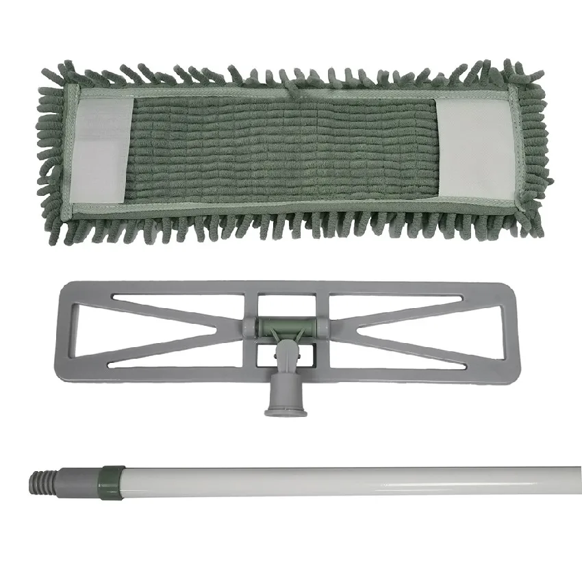 household cleaning chenille flat mop adjustable spin  mop with telescopic handle easy for floor cleaning