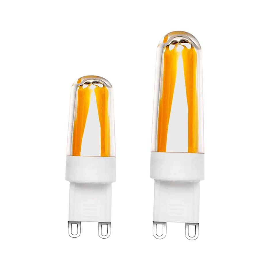 Mini G9 LED Bulb 110V 220V 2W 4W Filament COB Warm White 360 Degree Super Bright Chandelier Lamp Light Replace 20W 30W Halogen