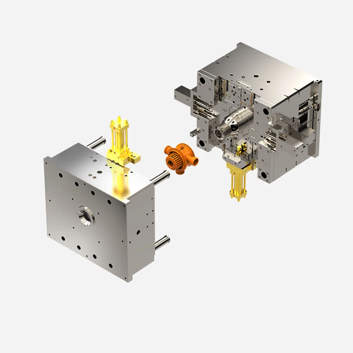 
Customized mold PA66+30%GF screw thread Custom mold processing 