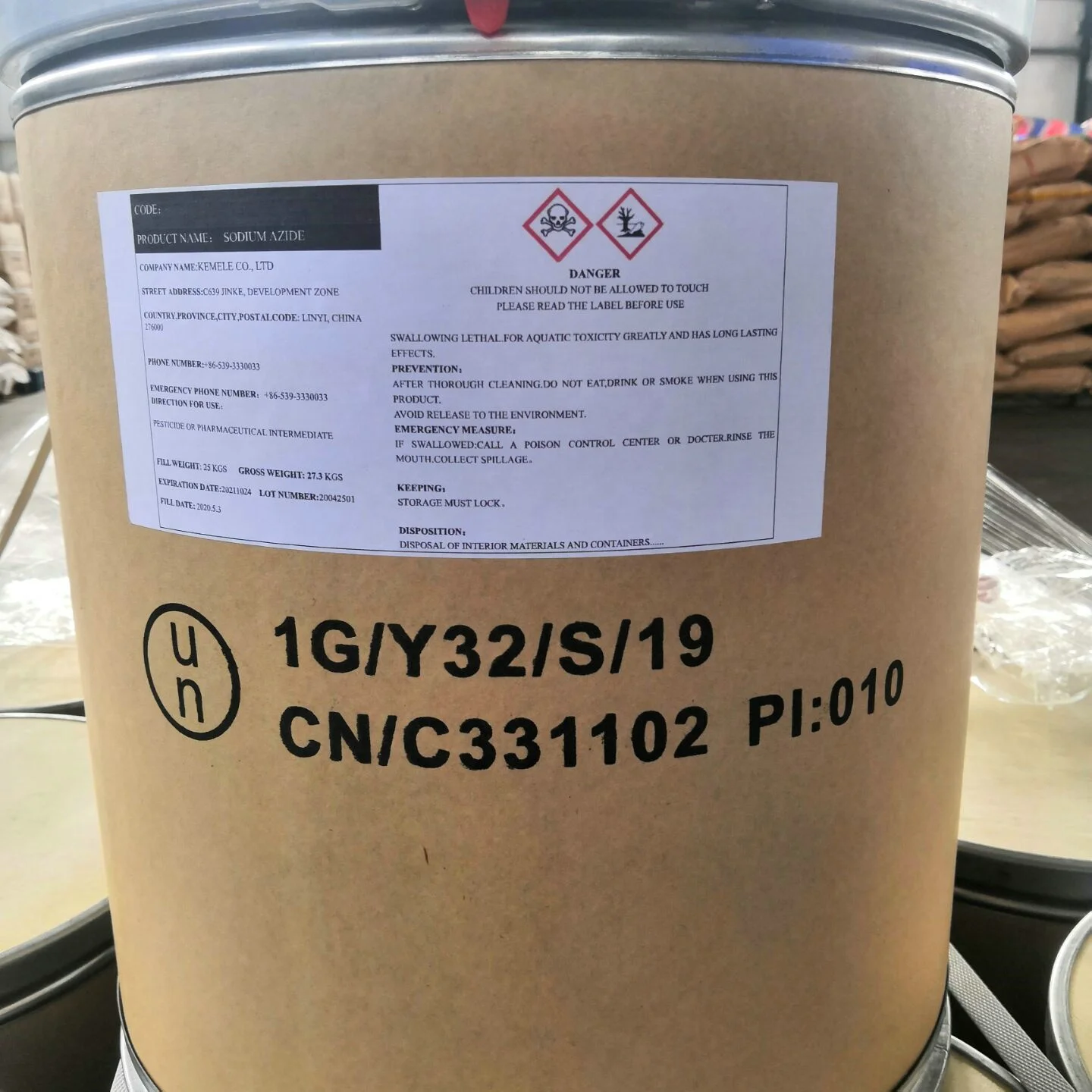 Sodium Azide CAS No 26628-22-8