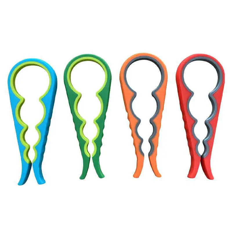 New Kitchen Tool plastic twist cap bottle opener  Multi-size Jar Glass Lid Bottle  Soft Drink Can Jar Opener