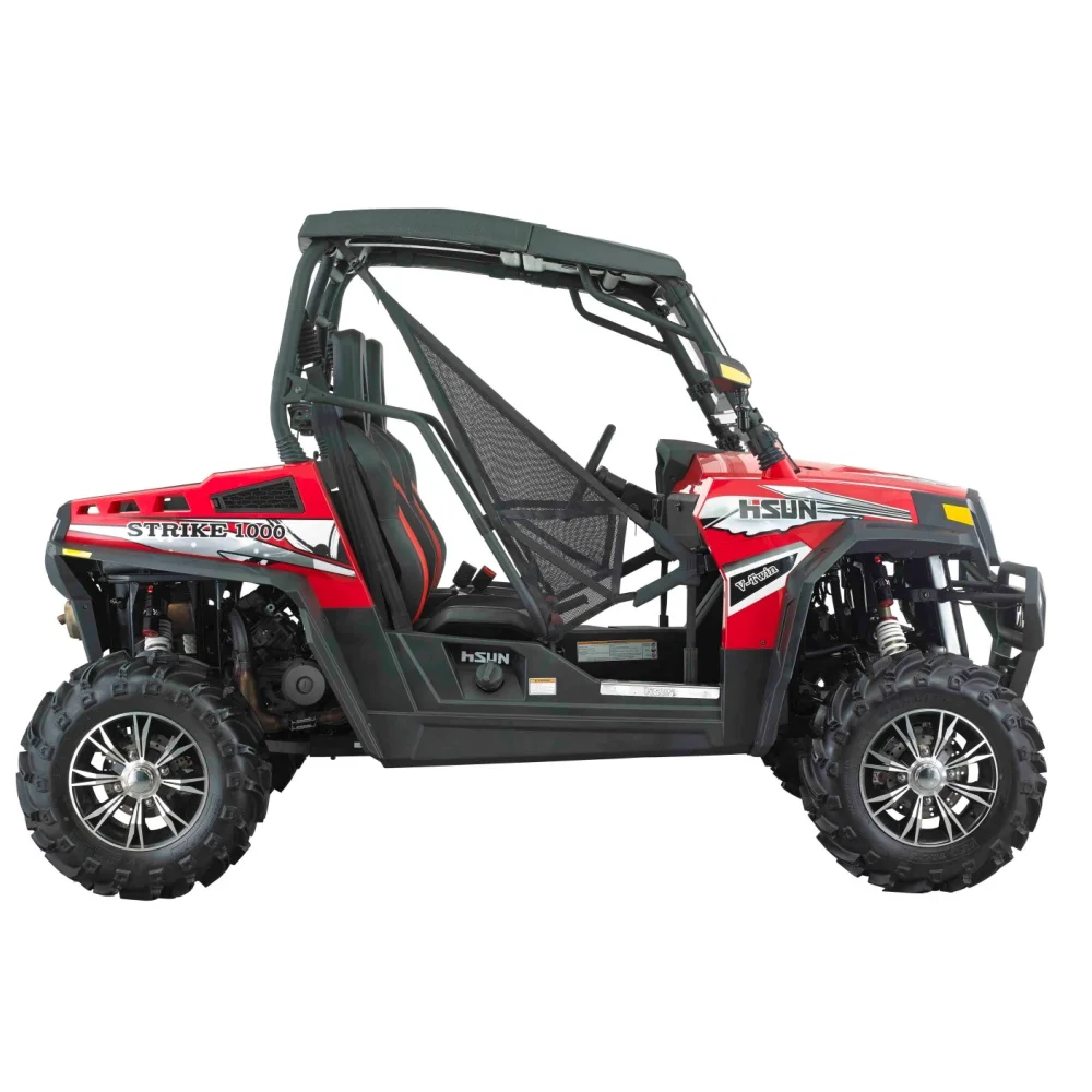 HISUN 4X4 1000CC UTV Heavy Duty Gas Engine Power Utility Task Vehicle Off Road Am Truck Can Automatic High Durability Quad Araba