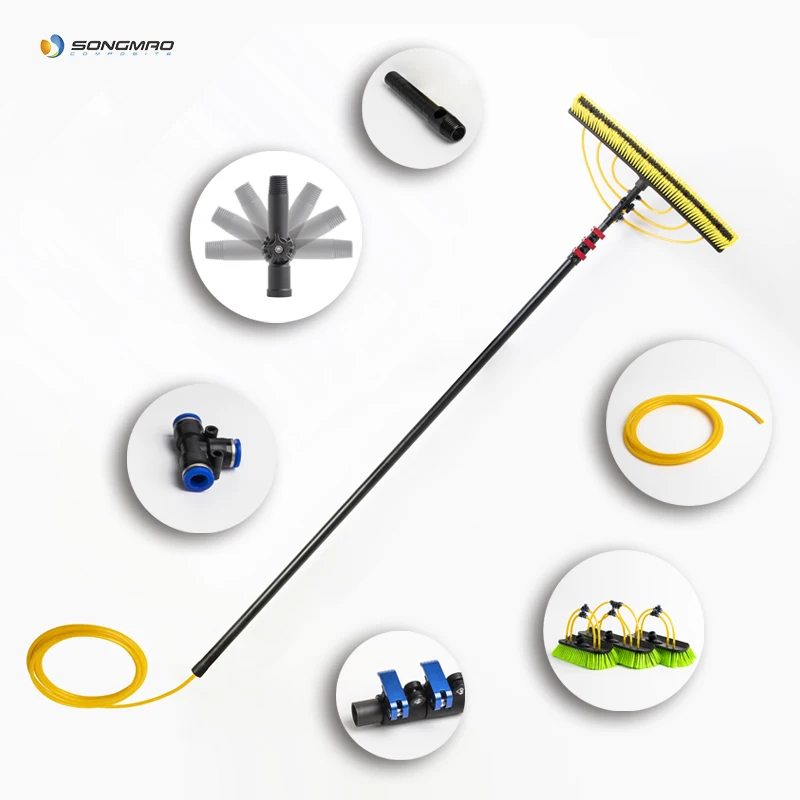 3k Carbon Fiber Water Fed Pole For Window Cleaning Brush For Telescopic Rod Cleaning Equipment