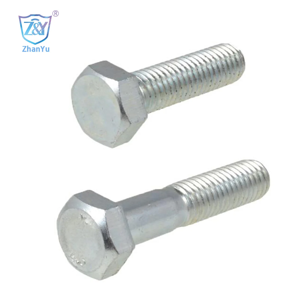 Stock Carbon Steel Grade 5.8 6.8 M20 M24 Hex Head Bolt and nut screw washer, Long Life Electric Hex Bolt Full Half Thread