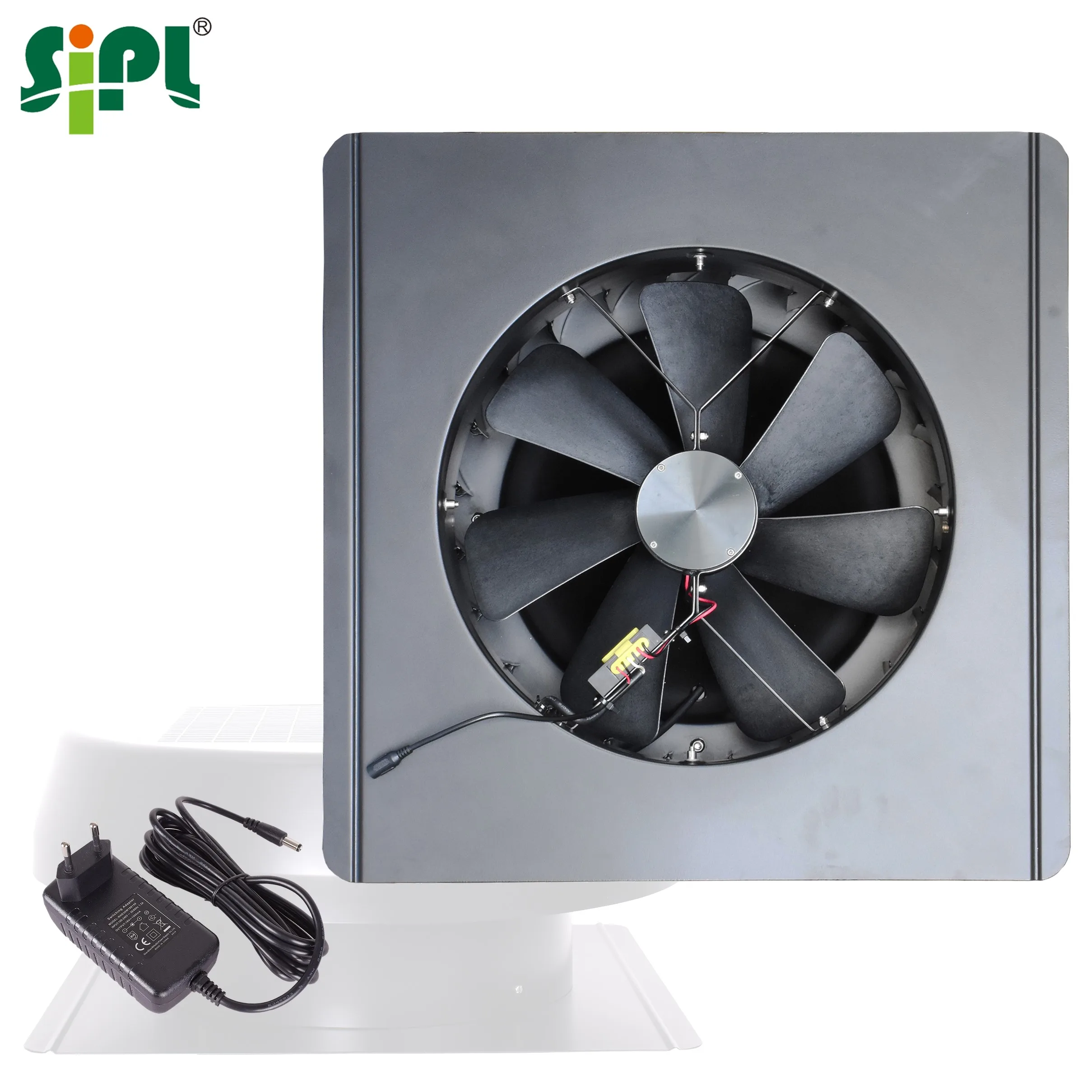 7 Blades Axial Flow Roof Turbine Air Blower Eco Ventilation Attic Gable Fan Tools Solar Panel Powered DC Electric Heat Extractor