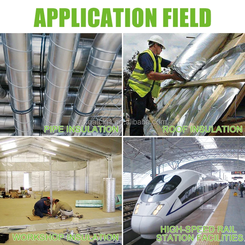 High quality aluminum foil fiberglass fabric fireproof waterproof heat insulation material