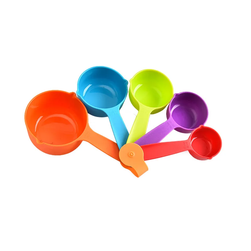 Kitchen Tools Gadgets Colorful Measuring Tool Set Plastic Measuring Cup Spoons Set For Kitchen Measuring Tool