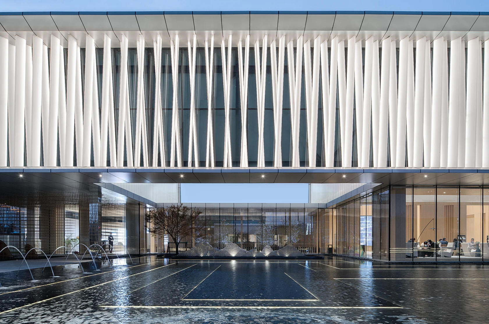 clear tempered u shape channel glass for Balcony Railing partition wall