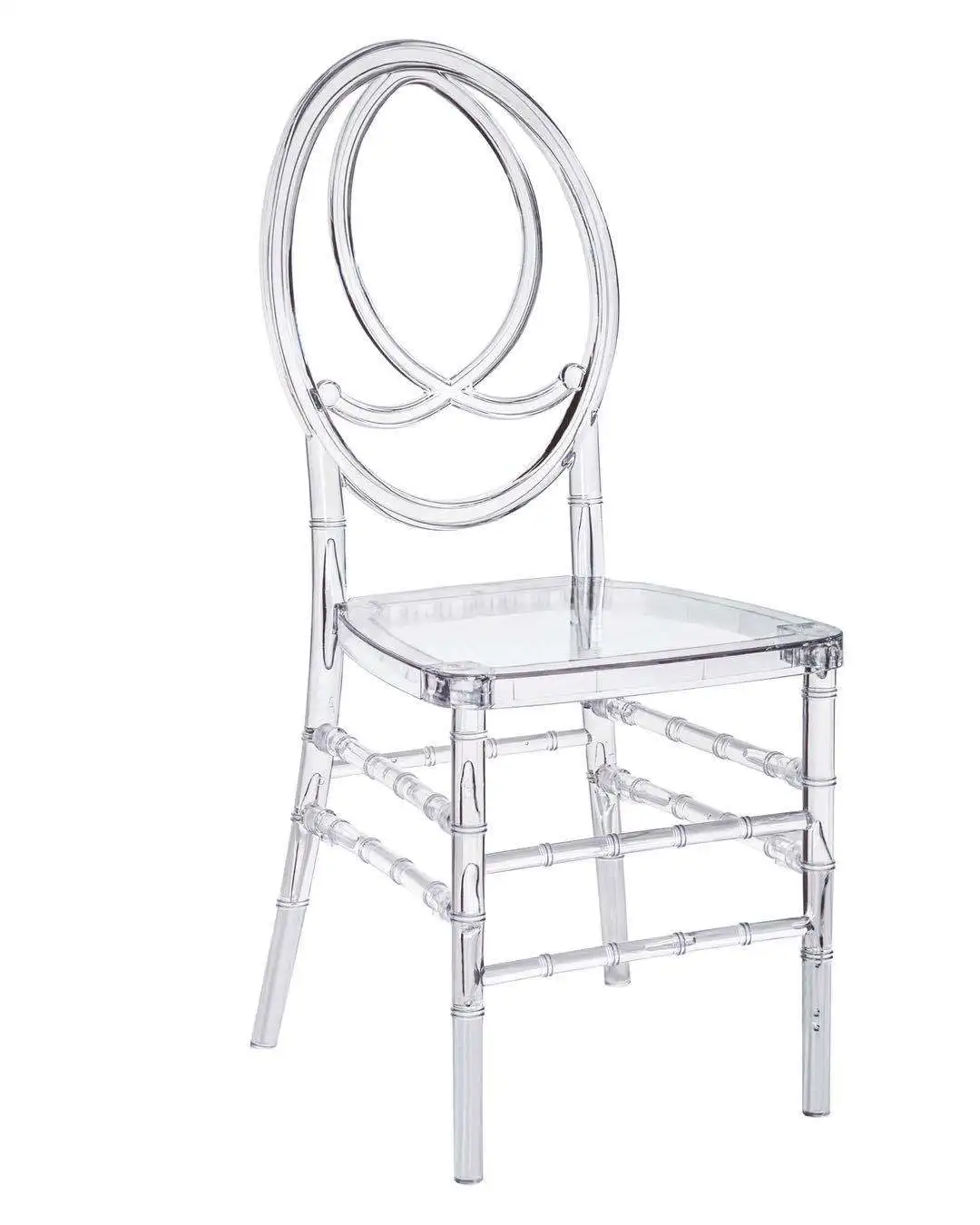 Wholesale Hotel Stackable Clear Plastic Resin Transparent Event Acrylic Tiffany Chiavari Tiffany Phoenix Chair For Wedding